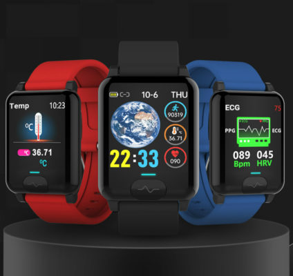 E04S ECG Temperature Smart Wristband