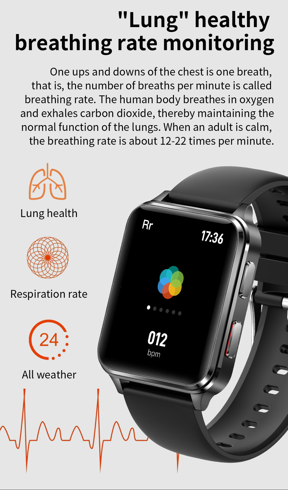 S6 Air Pump Blood Pressure Smart Watch