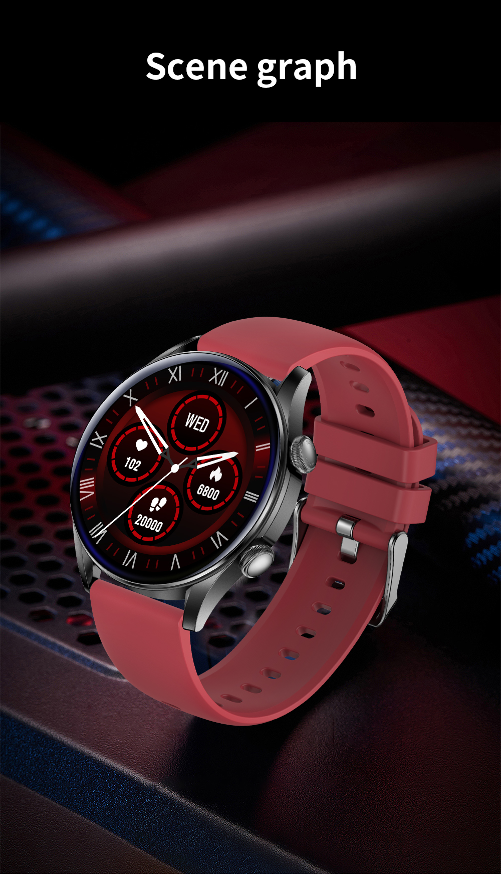 T32S Fashion Call Temperature smart watch 