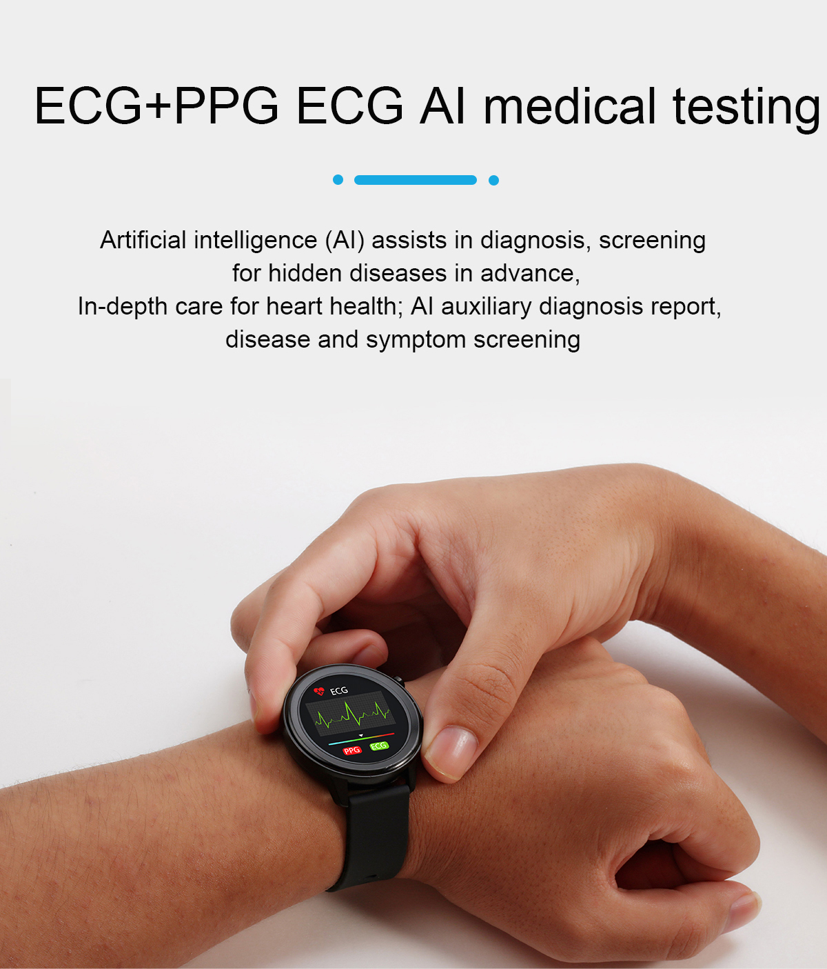 E80 OEM ECG Health Smart Watch manufacturing