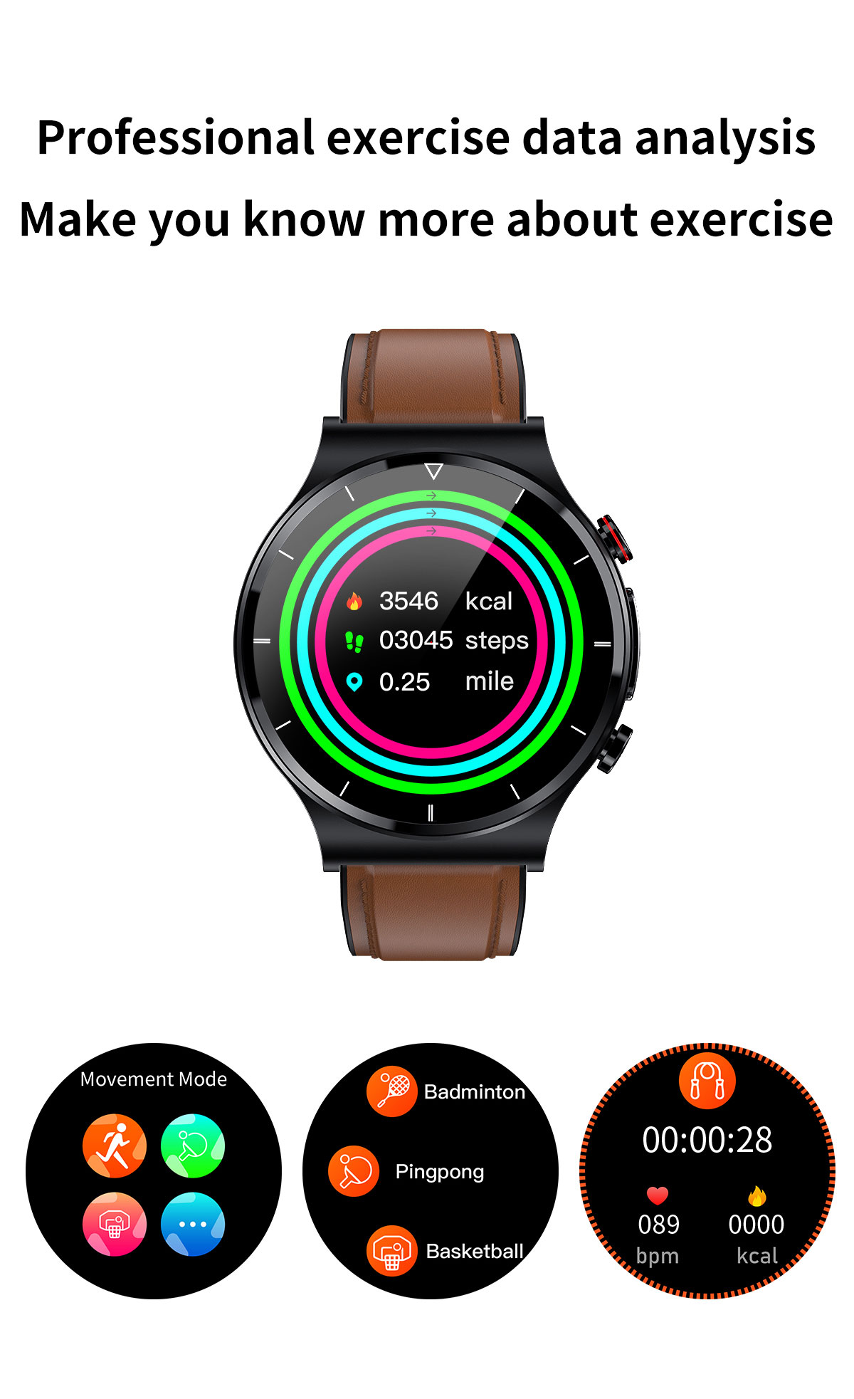 E88 ECG Wireless Charging Body Medical Health Smart Watch