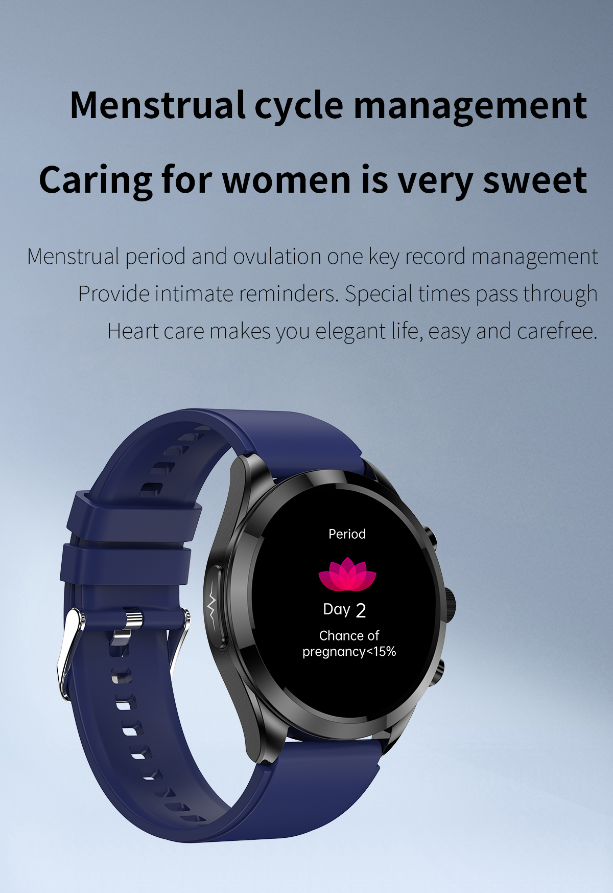 ET440 HRV Bluetooth Talk ECG Healthy Smart Watch